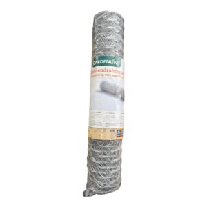 Plasă Metalică Hexagonală Gardenline – 52 cm × 12 m, Ochi 2.5 cm, Sârmă Zincată pentru Gard și Grădină