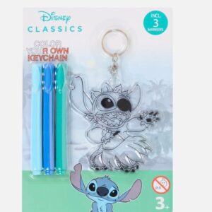 Set Breloc de Colorat Disney Lilo & Stitch – Include 3 Carioci, Model Personalizabil pentru Copii