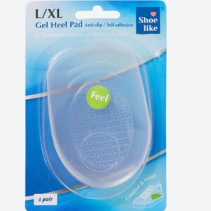 Pernițe Gel pentru Călcâi Shoe Like L/XL – Antialunecare, Autoadezive, Confort și Protecție