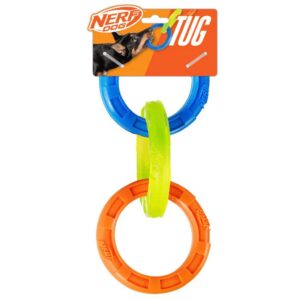 jucarie pentru caini nerf dog tug inel interactiv tractiune rezistent
