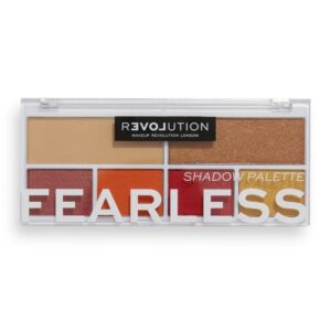 Paletă Farduri Ochi Makeup Revolution Fearless – 6 Culori, Pigmentare Intensă, Finish Mat & Sidefat