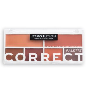 Paletă Corectoare Ten Makeup Revolution Correct – 6 Culori, Corecție Imperfecțiuni, Uniformizare Ten