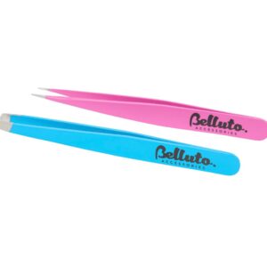 Set 2 Pensete Belluto Accessories – Precizie Ridicată, Pentru Epilare Sprâncene și Fire Fine