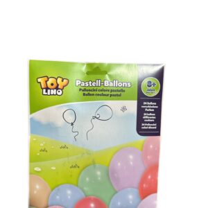 Set Baloane Pastel Toylino – 24 Bucăți Multicolore, Decor Petrecere