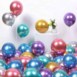 Set 12 Baloane Neon Multicolore – 25 cm, Latex, Culori Intense Petrecere