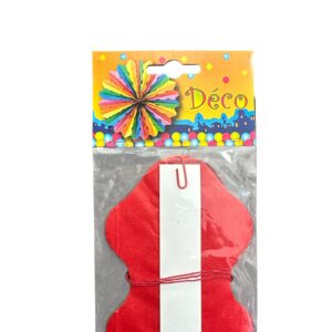 Set Rozete Decorative Multicolore din Hârtie – 50 cm, Decor Petrecere, Model Evantai