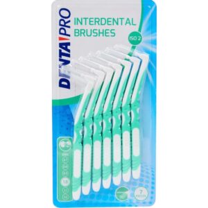 Set Periuțe Interdentare DentaPro ISO 2 – 7 Bucăți, Curățare Spații Dentare, 0.7–1.2 mm