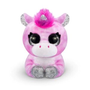 Jucărie de Plus Unicorn Roz ZURU Coco Cones – Ochii Mari Sclipitori, Moale și Pufos