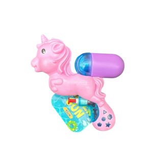 Pistol cu Apă pentru Copii Model Unicorn Roz – Jucărie de Vară, 15 cm, Rezervor Integrat