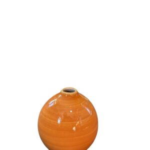 Vază Decorativă Portocalie Cozy Creations – Ceramică, Formă Rotundă, Stil Modern
