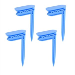 Set 4 Cleme pentru Prosop de Plajă – Fixare în Nisip, Anti-Vânt, Plastic Rezistent