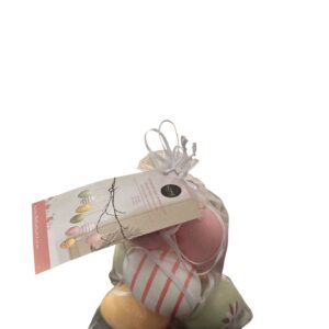 Set 8 Ouă Decorative de Paște – Mix Culori Pastel cu Modele, din Plastic, 4 x 6 cm
