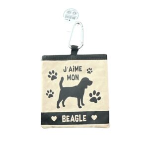 Portofel Textil pentru Monede cu Carabină – Model Beagle, Închidere cu Arici, Compact