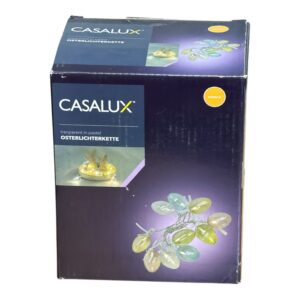 Instalație Luminoasă Decorativă Ouă Pastel CASALUX – 1.74 m, Lumină Caldă, Timer, Baterii Incluse