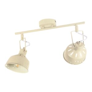 Plafonieră LED CASALUX cu 2 Spoturi Orientabile – E14, 470 lm, Lumină Caldă, Dimabilă