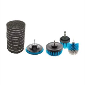 Set perii si discuri abrazive Ferrex pentru bormasina 14 piese
