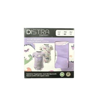 Set 2 Body Bebeluși Distra Fashion – Bumbac Organic, Mânecă Scurtă, Diverse Mărimi