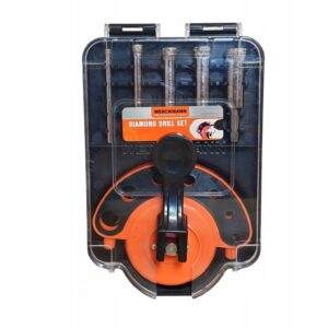 Set Burghie Diamantate Werckmann Professional – 5 piese, 4-12 mm, pentru gresie, ceramică, marmură
