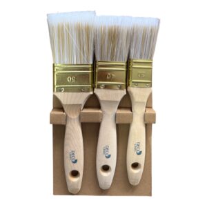 Set Pensule Vopsit Deco Craft Profi Universal, 3 Piese, 30 mm / 40 mm / 50 mm, Peri Sintetici, Mâner Lemn