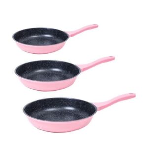 Set tigai Cheffinger Home roz 3 piese aluminiu forjat strat marmura