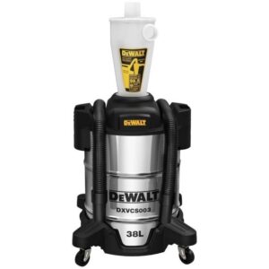 Separator Ciclon pentru Aspirator DEWALT DXVCS003 – 38L, Rezervor Oțel Inoxidabil, Filtrare 99.5%