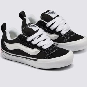 Pantofi Sport Vans Knu Skool Copii – Negru cu Alb, Stil Clasic, Mărimea 34