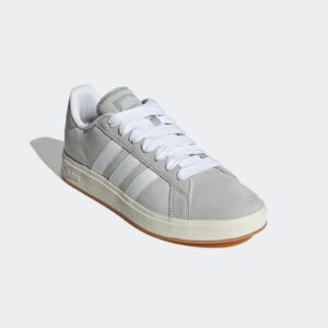 Pantofi Sport Adidas Grand Court Base 00s – Gri Deschis, Stil Casual, Mărimea 41 1/3