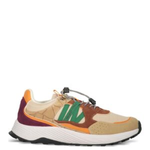 Pantofi Sport Dama A.C.B.C SHTERRUN Mărime 40 – Multicolor Bej Verde Portocaliu, Talpă Groasă, Stil Premium