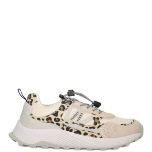 Pantofi Sport A.C.B.C SHTERRUN Mărime 38 – Crem cu Print Leopard, Talpă Groasă