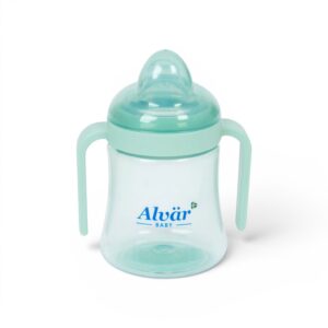 Cană Antivărsare pentru Bebeluși Alvär Baby 270 ml Albastru – cu Mânere, Fără BPA, 6+ luni