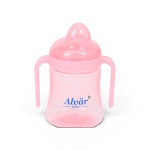 Cană Antivărsare pentru Bebeluși Alvär Baby 270 ml – cu Mânere, Fără BPA, 6+ luni
