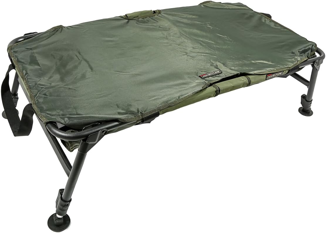 Pătuț de Primire pentru Crap Ultimate Adventure Quickfold Large 115 × 60 cm, Pliabil, Cadru Metalic, Saltea Căptușită - imagine 2