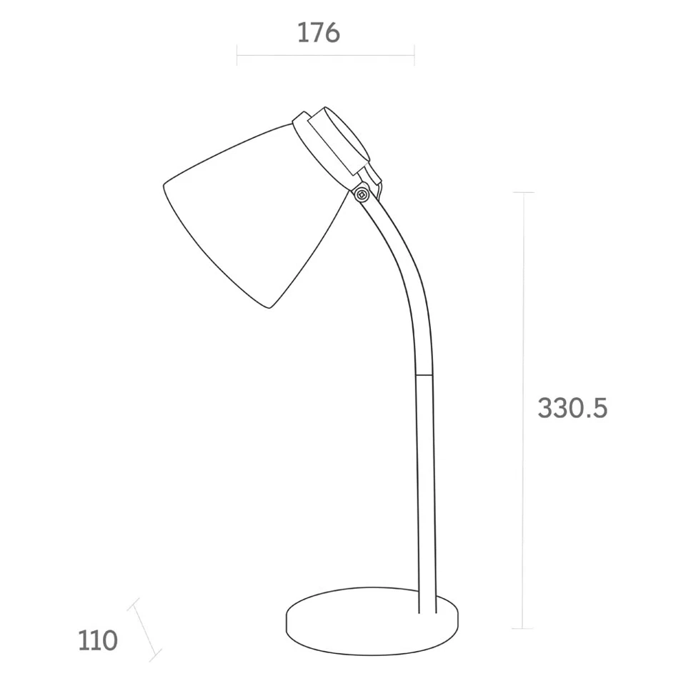 Lampă de Birou LED Erste EL0040355, 3W, Lumină Rece 6500K, Alb - imagine 5