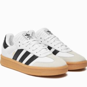 Pantofi sport Adidas Samba XLG albi cu negru model IE1377