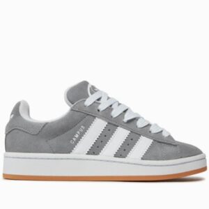 Pantofi sport Adidas Campus 00s J gri deschis piele intoarsa model HQ6507