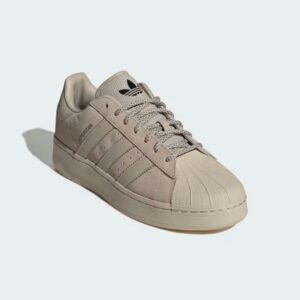 Pantofi sport Adidas Superstar XLG bej cu talpa groasa