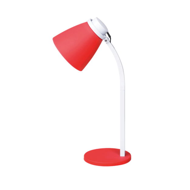 Lampa de birou LED Erste Ziggs 3W cu brat flexibil rosu