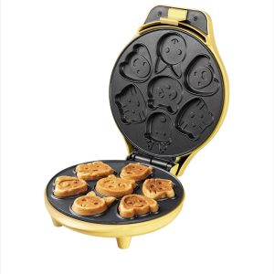 Mini aparat pentru prajituri si biscuiti cu forme de animale Bestron galben
