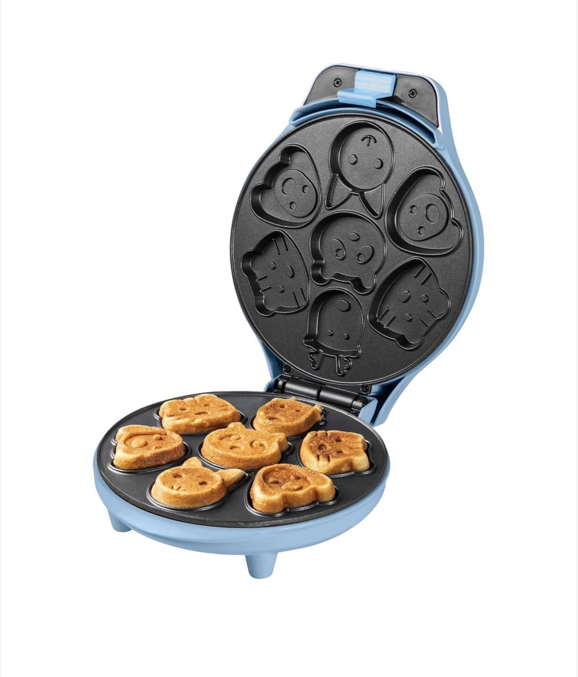 Mini Aparat pentru Prăjituri și Biscuiți cu Forme de Animale Bestron Sweet Dreams AAW700PBS, 700 W, Strat Antiaderent,Albastru - imagine 3