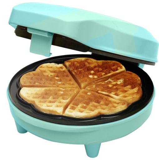 Aparat pentru Vafe în Formă de Inimă Bestron Sweet Dreams ASW217MBS, 700 W, Strat Antiaderent, Verde Mentă - imagine 4