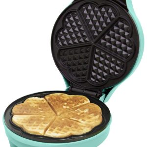Aparat pentru vafe verde menta in forma de inima Bestron Sweet Dreams