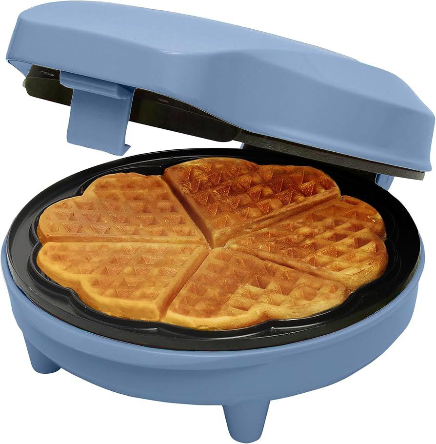 Aparat pentru Vafe în Formă de Inimă Bestron Sweet Dreams ASW217MBS, 700 W, Strat Antiaderent, Albastru - imagine 2
