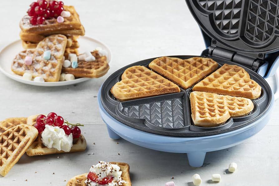 Aparat pentru Vafe în Formă de Inimă Bestron Sweet Dreams ASW217MBS, 700 W, Strat Antiaderent, Albastru - imagine 3