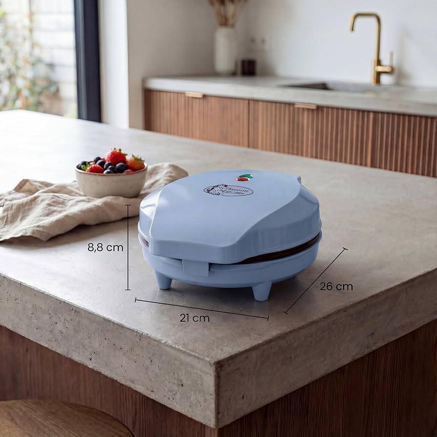 Aparat pentru Vafe în Formă de Inimă Bestron Sweet Dreams ASW217MBS, 700 W, Strat Antiaderent, Albastru - imagine 4