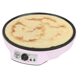 Aparat pentru clatite roz Bestron Sweet Dreams cu termostat reglabil