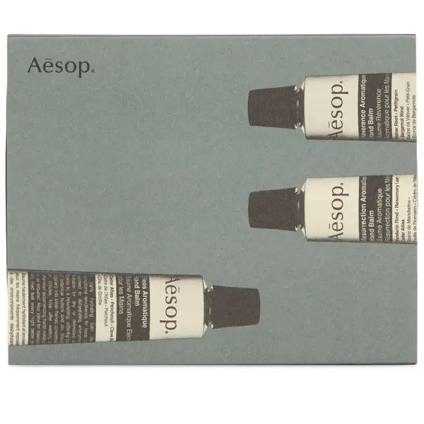 Set 3 Balsamuri Aromate pentru Mâini Aesop – Eleos, Resurrection și Reverence, 3 × 30 ml - imagine 3