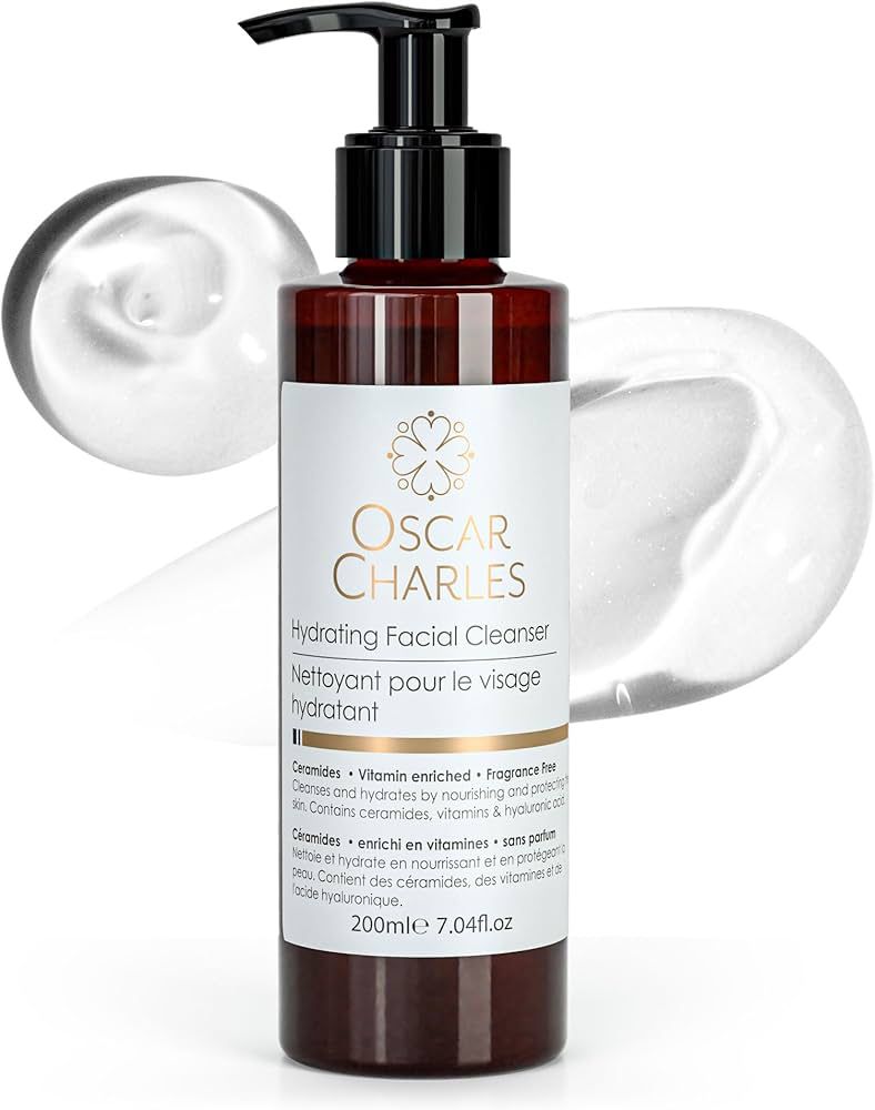 Gel de Curățare Hidratant pentru Față Oscar Charles – Cu Ceramide, Vitamine și Acid Hialuronic, 200 ml - imagine 4