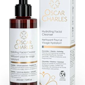 Gel de Curățare Hidratant pentru Față Oscar Charles – Cu Ceramide, Vitamine și Acid Hialuronic, 200 ml