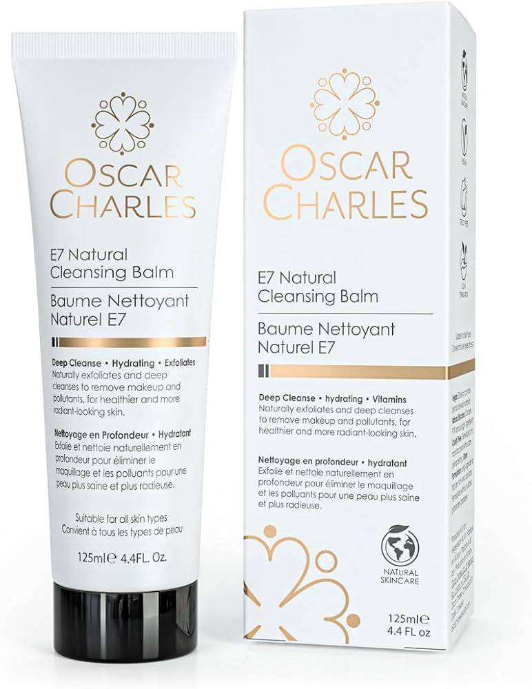 Balsam Natural de Curățare pentru Față Oscar Charles E7 – Curățare Profundă și Hidratare, 125 ml