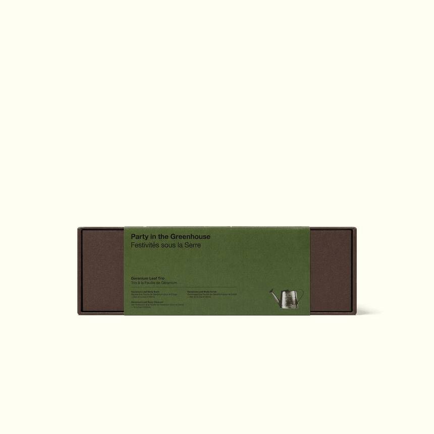 Set Aesop Geranium Leaf pentru Îngrijirea Corpului – Gel de Duș, Exfoliant și Balsam de Corp - imagine 5